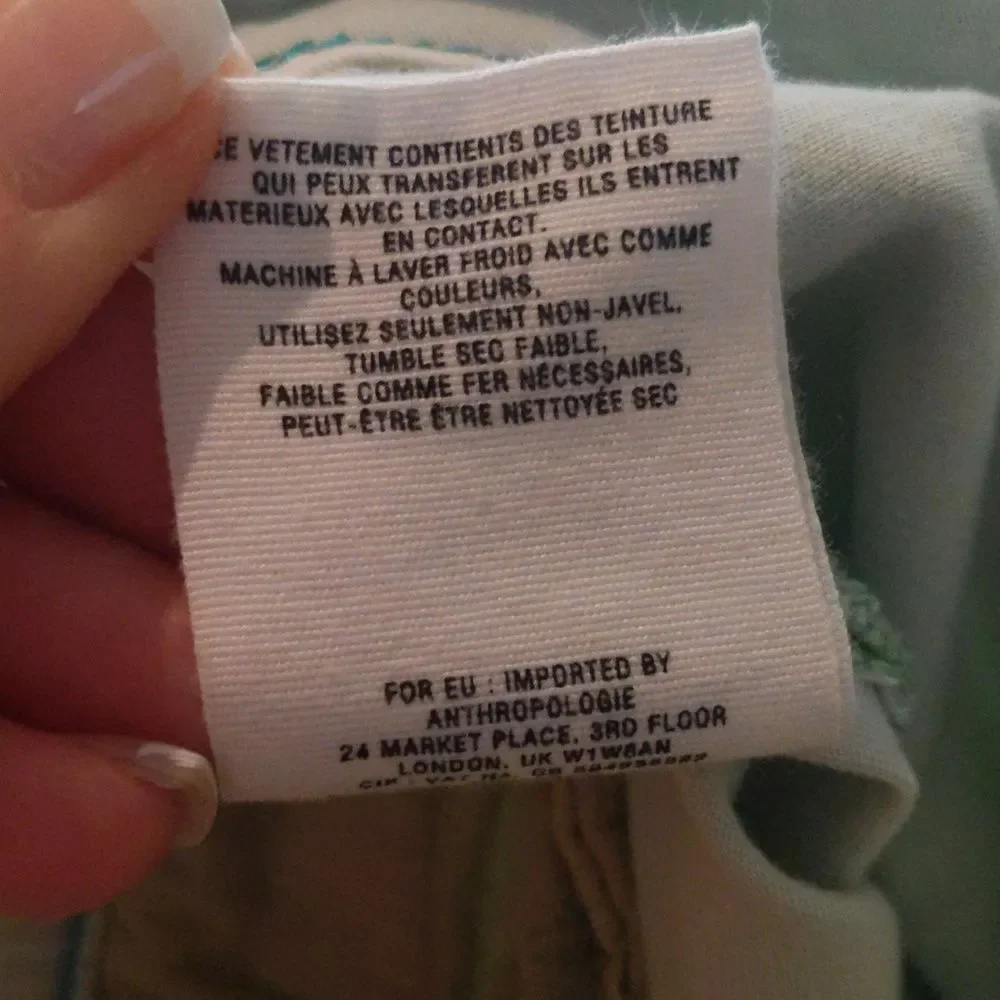 Pilcro and the Letterpress light mint green slim leg distressed pants 27